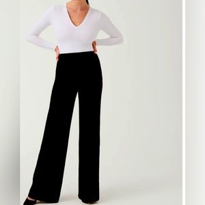 UGC Spanx The Perfect Pant, Wide Leg Long Tall Size XL Black